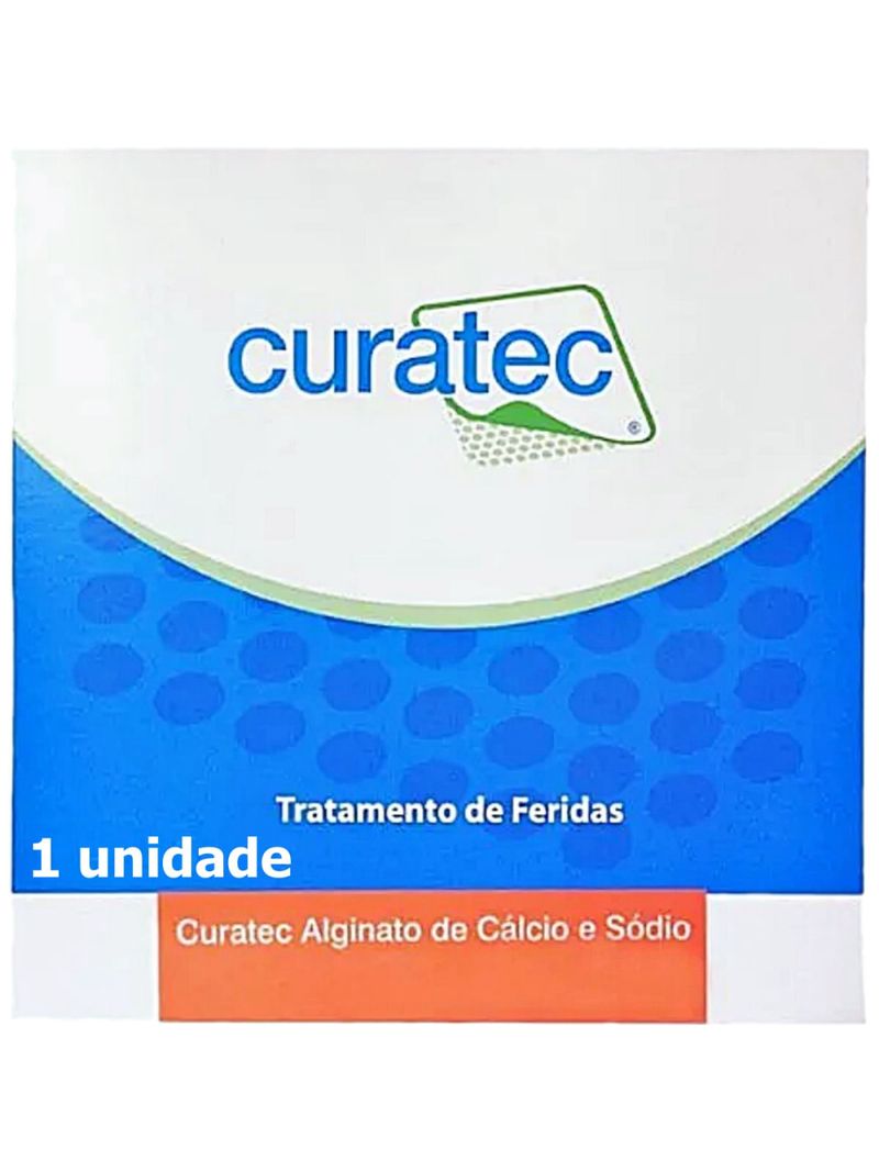 Curativo Curatec Alginato Cálcio Sódio 10x10cm - unidade
