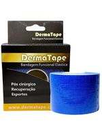 Bandagem Elástica Kinesio DermaTape - 5m x 5cm - Azul