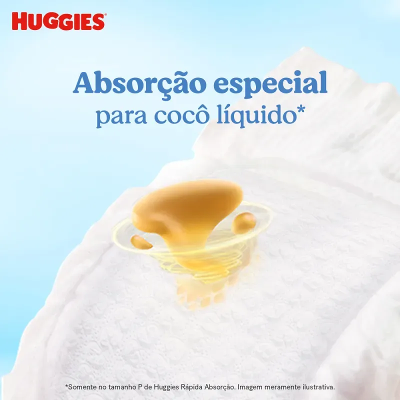 Fralda Huggies Rápida Absorção 22 Unidades XG