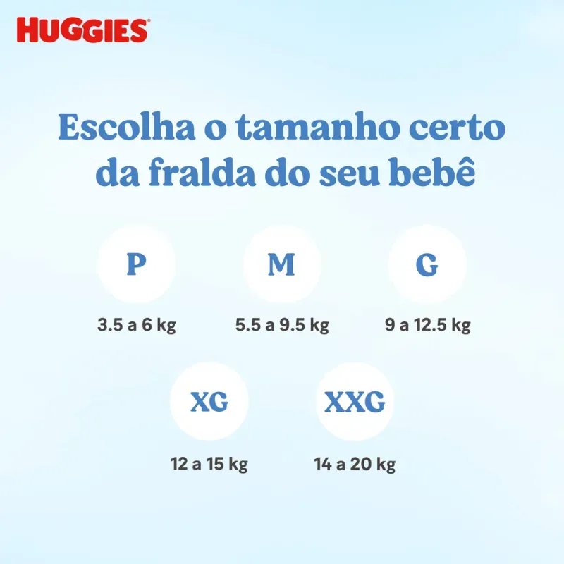 Fralda Huggies Rápida Absorção 22 Unidades XG