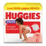 Fralda Pants Roupinha Huggies Proteção Acolchoada 70 Unidades G