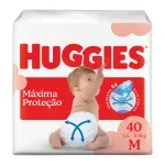 Fralda Huggies Máxima Proteção 40 Unidades M