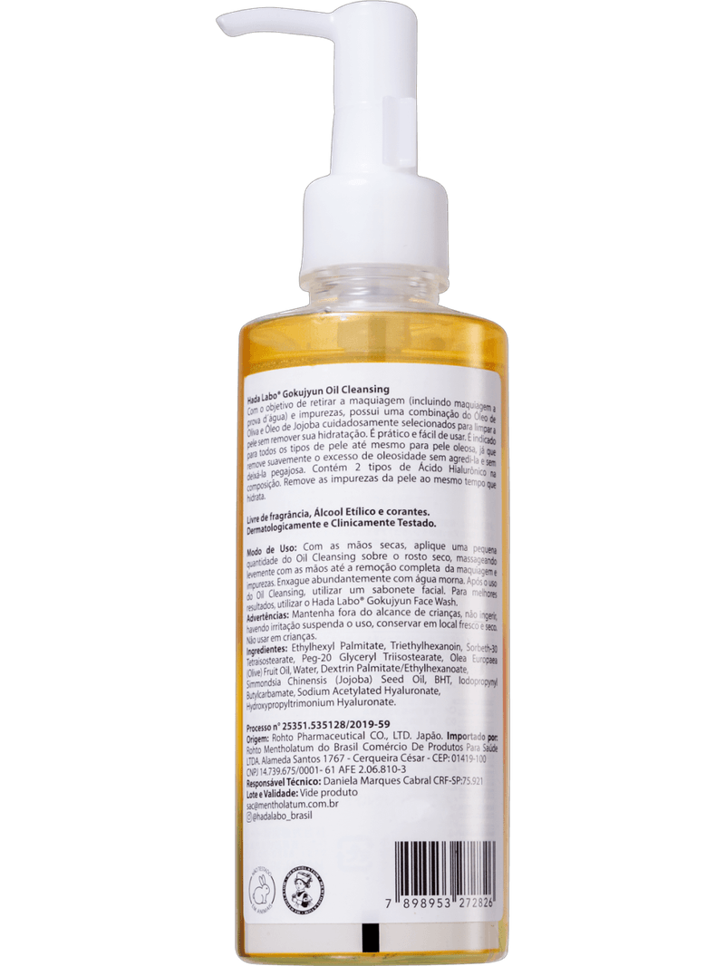 Hada Labo Gokujyun Oil Cleansing - Óleo de Limpeza Facial 200ml