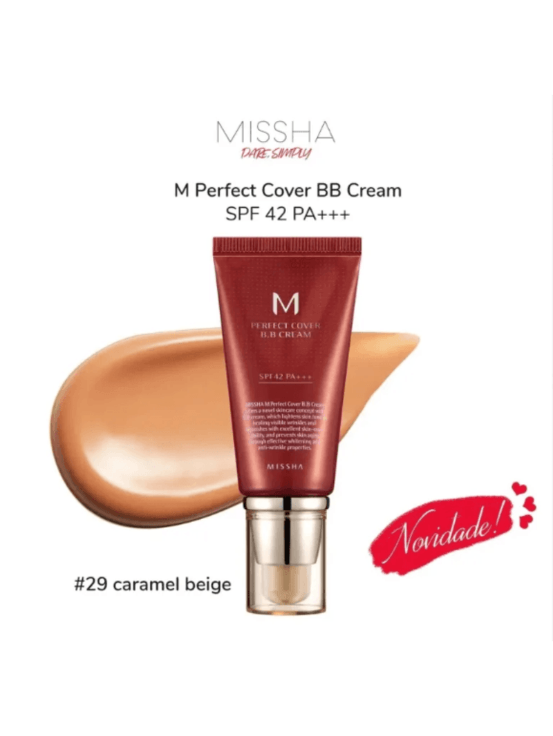 Missha 29 Caramel Beige Cover BB Cream - Base Liquida 50ml