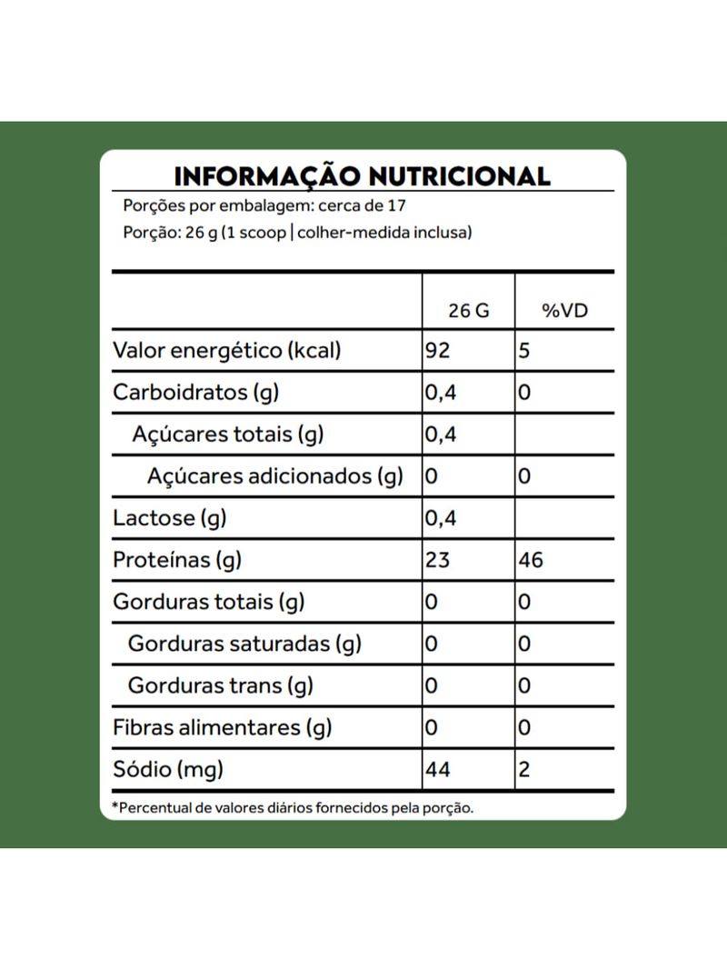 Whey Protein Isolado Neutro Puravida 450g