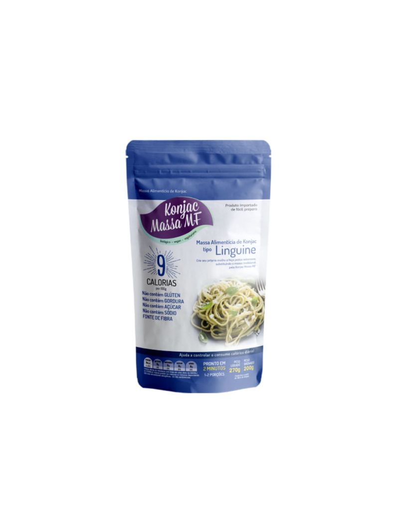 Massa Linguine Konjac Zero Carboidrato 270g Konjac Massa MF