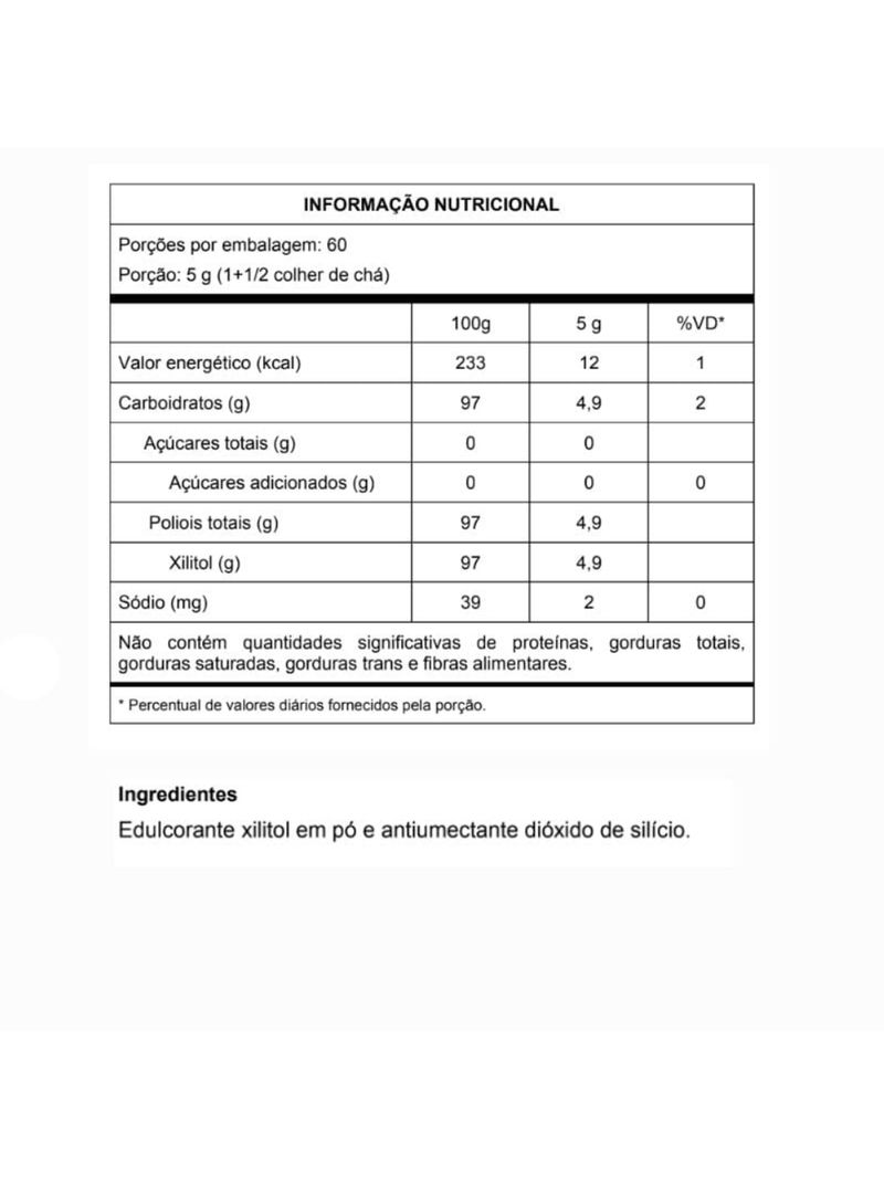 Xilitol Family Refil Vitafor 300g