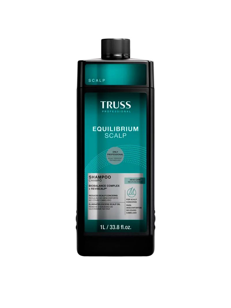 Shampoo Truss Equilibrium Scalp RPK Raiz Oleosa e Pontas Secas 1000ml