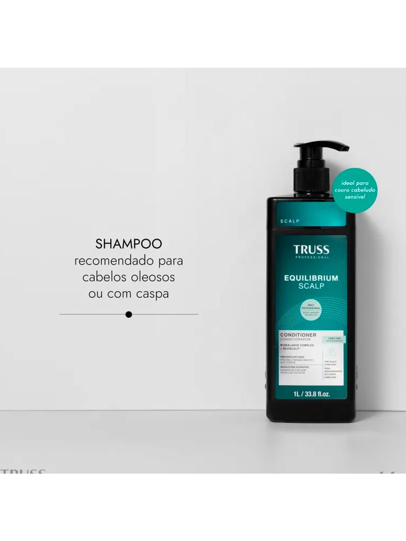 Shampoo Truss Equilibrium Scalp RPK Raiz Oleosa e Pontas Secas 1000ml
