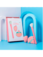 Kit Vizzela Essentials - 1 Pincel + 2 Esponjas de Maquiagem