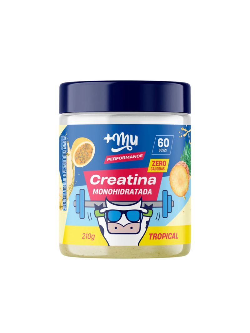 Creatina Monohidratada Tropical Mais Mu Performance 210g