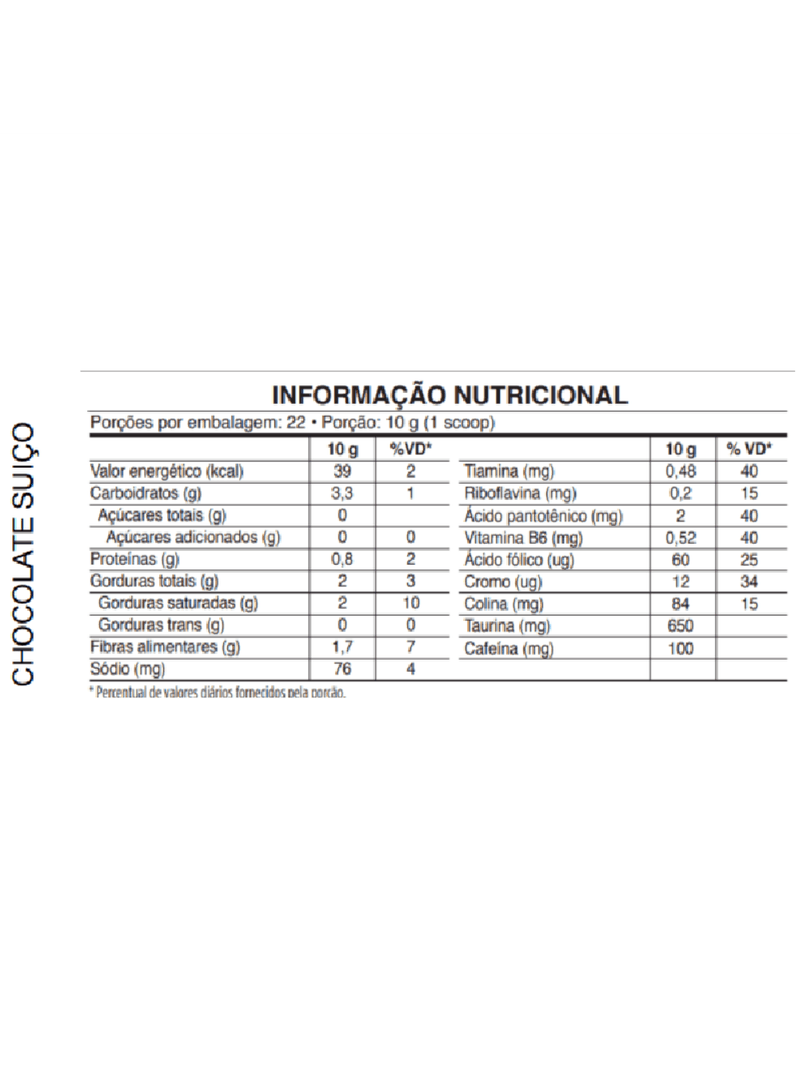 Supercafé Chocolate Suíço 220g Super Nutrition Desinchá