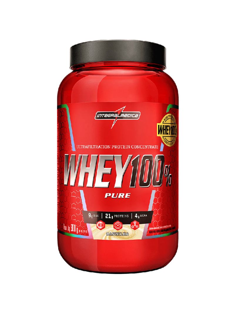 Whey 100% Pure Baunilha Integralmedica 900g