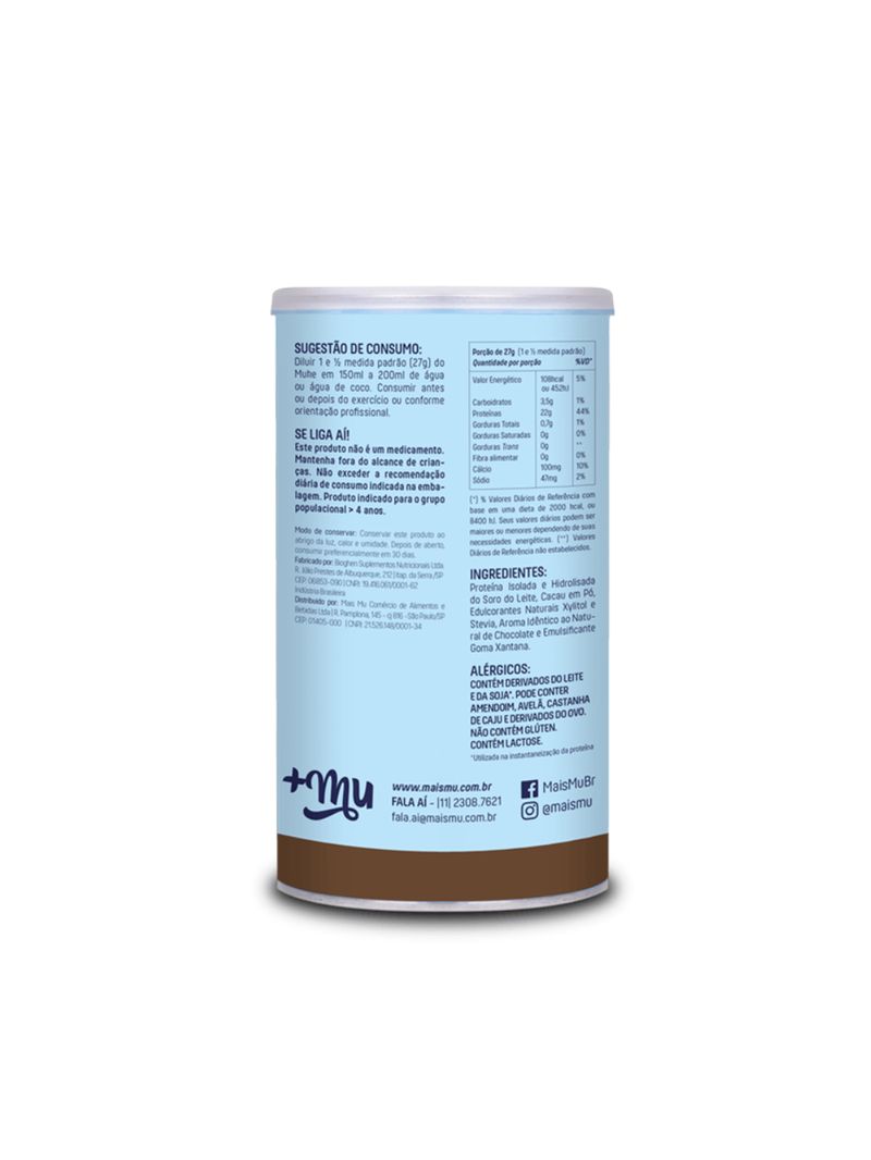 Pote de Proteína Muke Chocolate 450g - Mais Mu