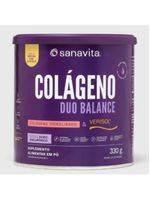 Colágeno Duo Balance Verisol e Ácido Hialurônico Abacaxi Hortelã 330g Sanavita