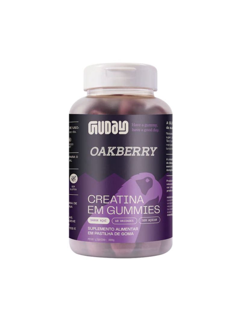 Creatina em Gummies Oakberry Açaí Guday 60 Gomas