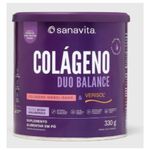 Colágeno Duo Balance Hibíscus Com Frutas Roxas Sanavita 330g