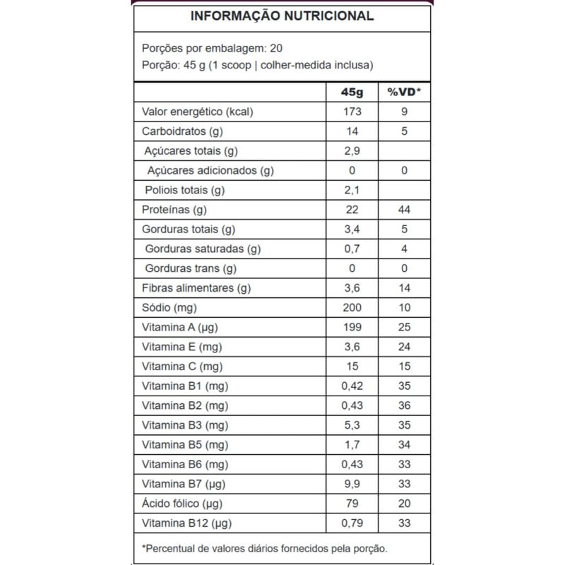 One Nutrition Açaí com Banana 900g Proteína Vegetal Puravida