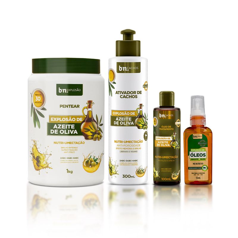 Kit Finalizadores Explosão de Azeite de Oliva + Umectação bnCachos