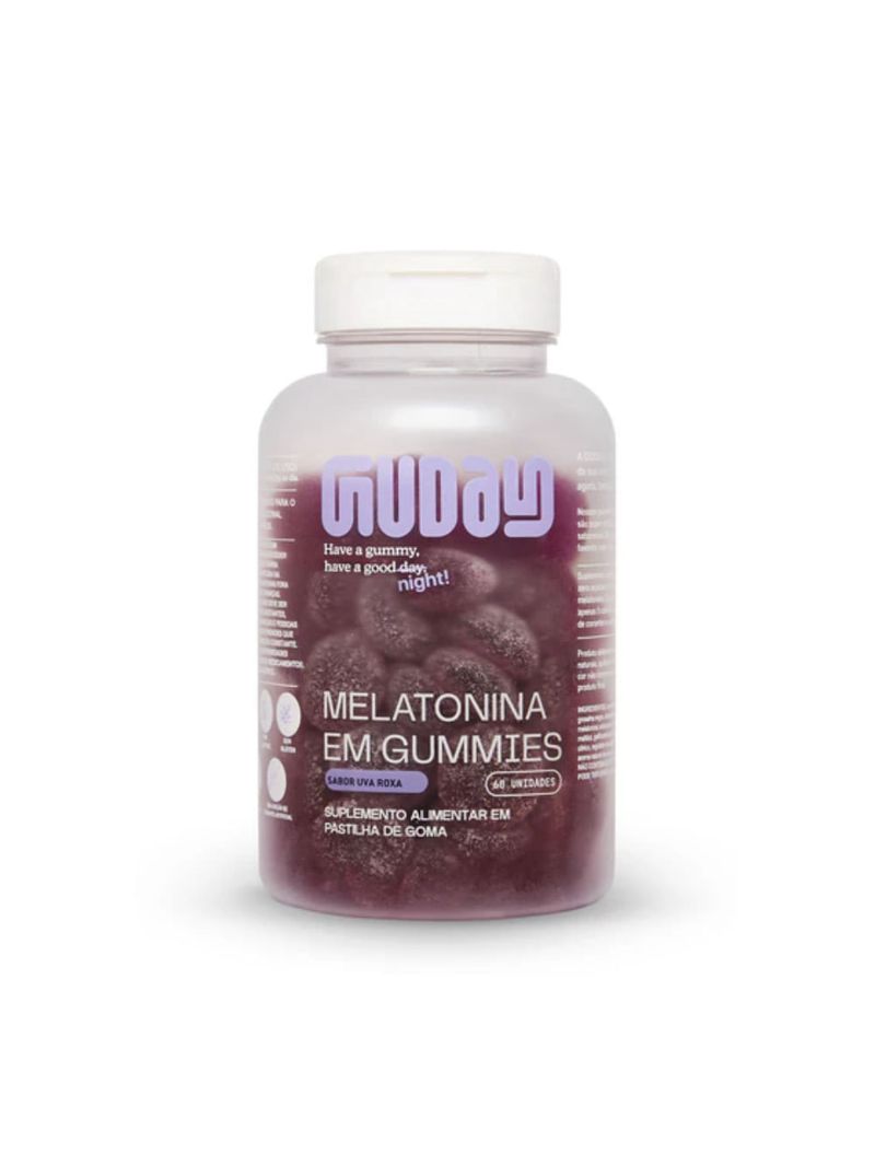 Melatonina em Gummies Uva Roxa Guday 60 Gomas