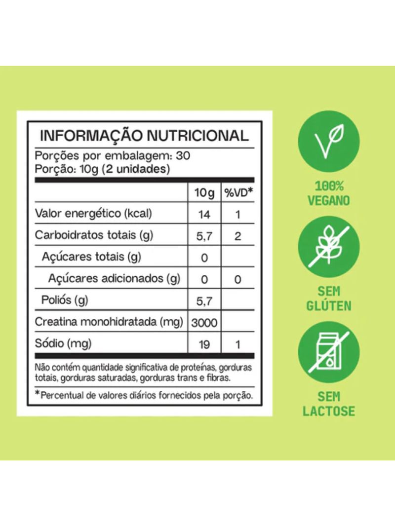 Creatina em Gummies Limão Guday 60 Gomas