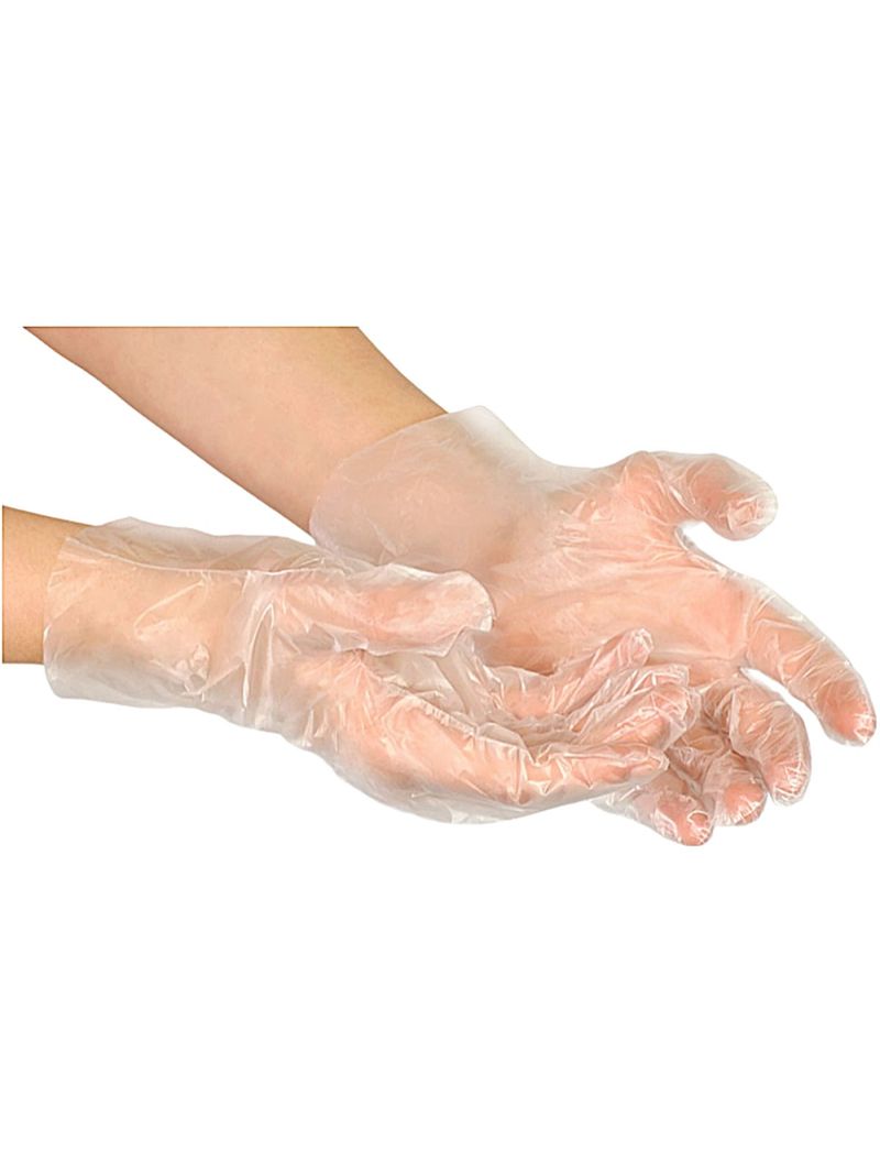Luva Plástica PollyPlast Descartável Estéril - 100 unidades