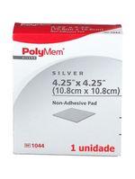 Curativo PolyMem Silver com Prata 1044 108x108cm - unidade