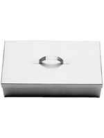 Estojo Hospitalar em Aço Inox com Tampa 37X27X04cm - unidade