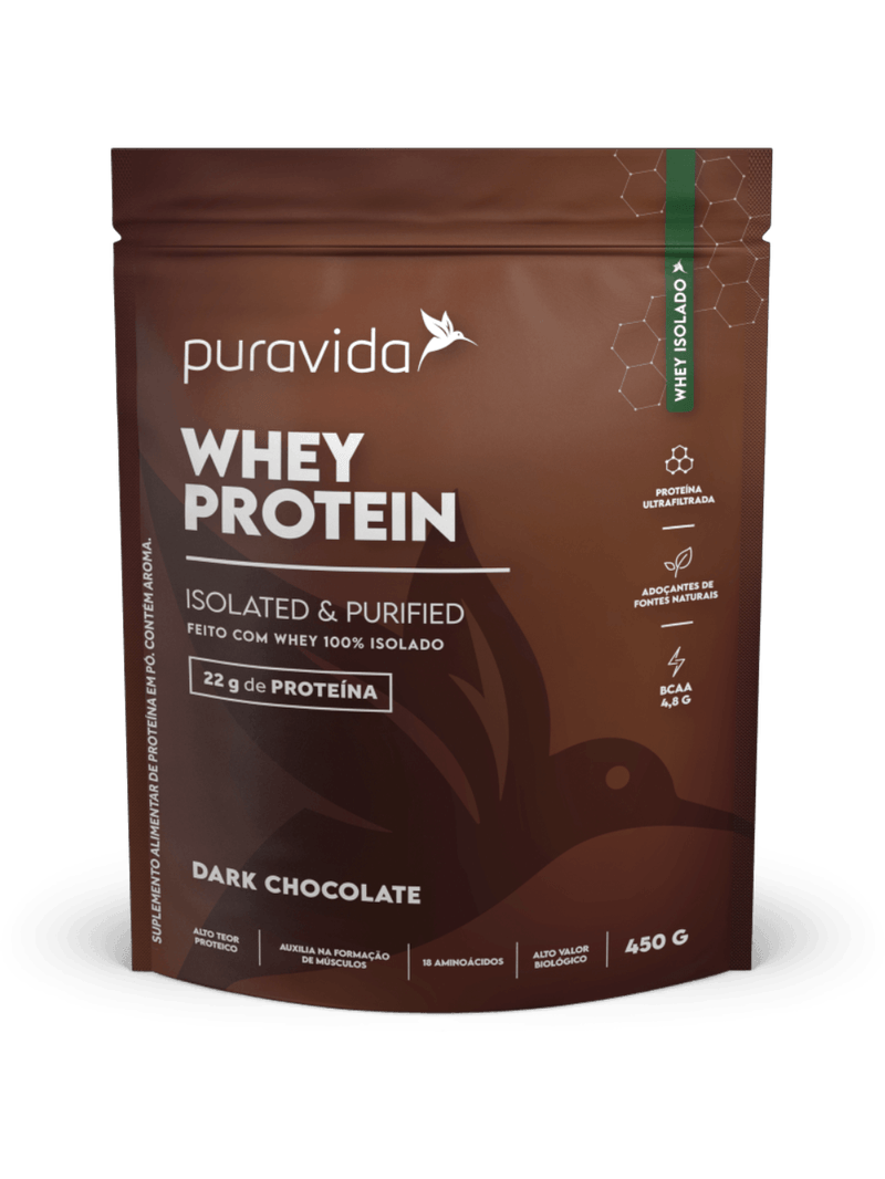 Whey Protein 100% Iso Dark Choco Puravida 450g