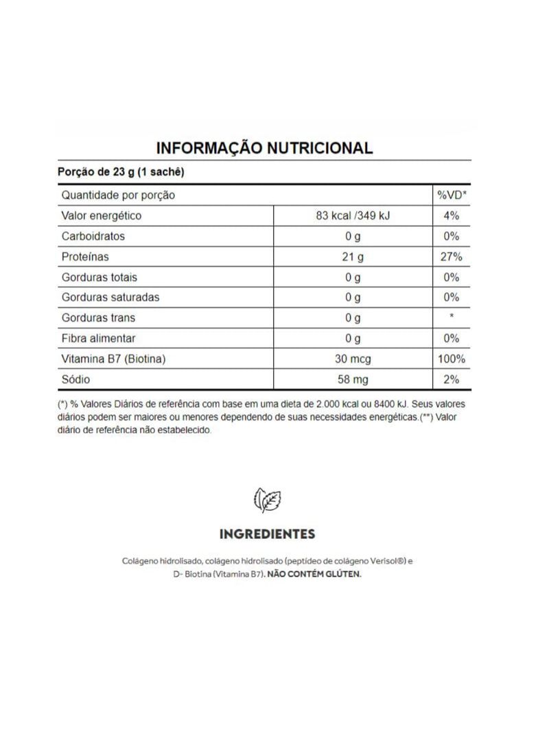 Colágeno Hidrolisado Verisol Collagen Protein Neutro 450g Puravida