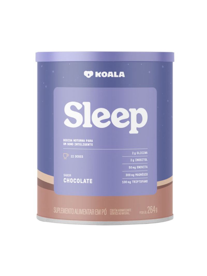 Suplemento Sleep Chocolate 264g Glicina e Triptofano Koala