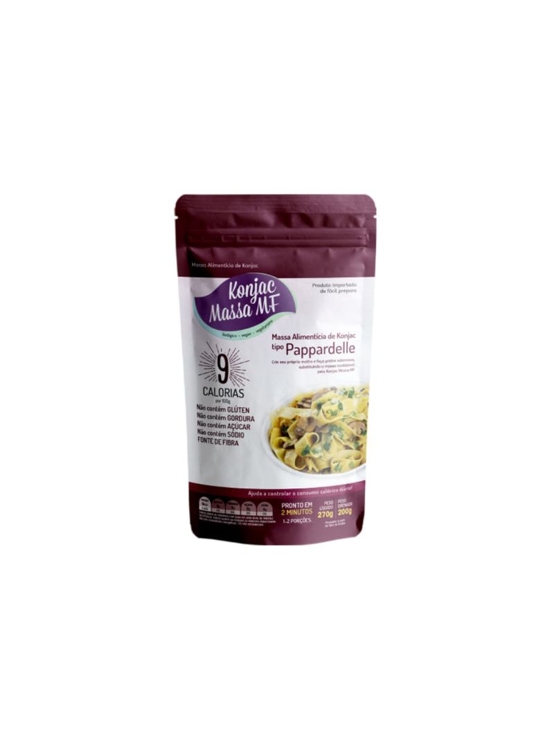 Massa Pappardelle Konjac 270g Zero Carboidrato Glucomannan