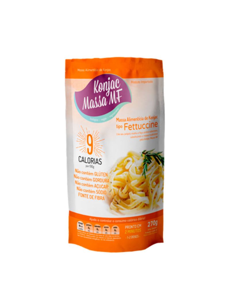Massa Fettuccine Konjac Orgânica Low Carb 270g Konjac MF