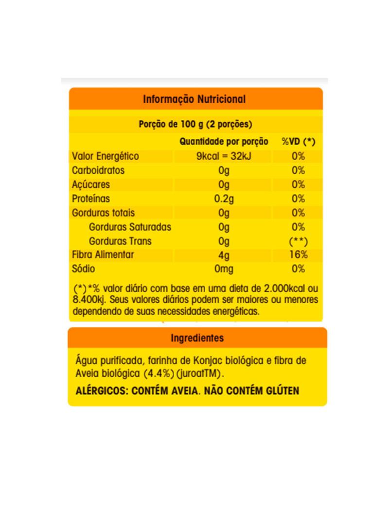 Massa Fettuccine Konjac Orgânica Low Carb 270g Konjac MF