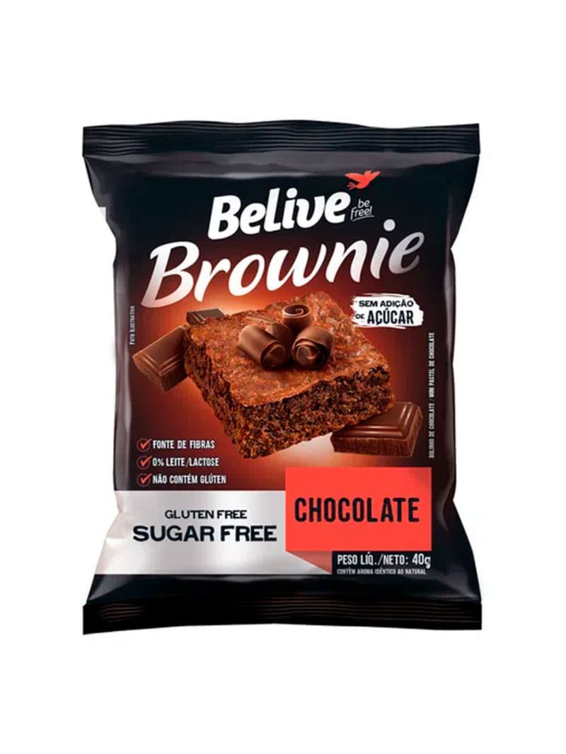 Brownie Zero sem Glúten Chocolate Belive 40g