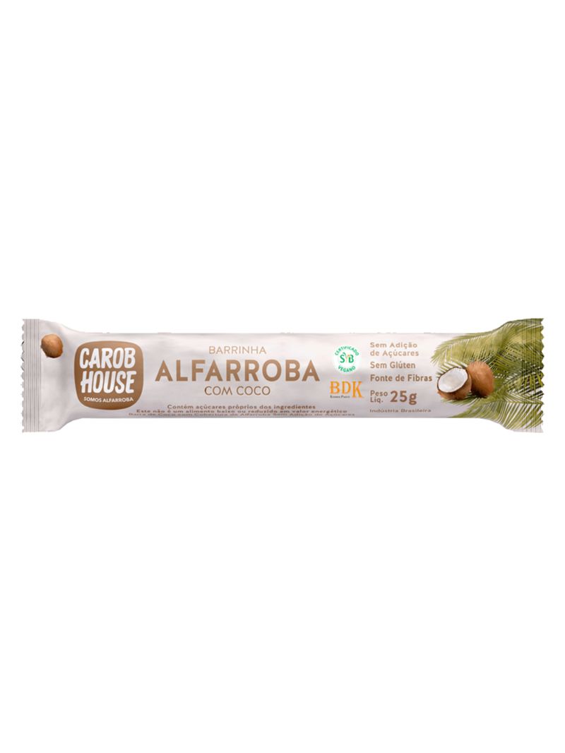 Barra Alfarroba Coco Carob House 25g
