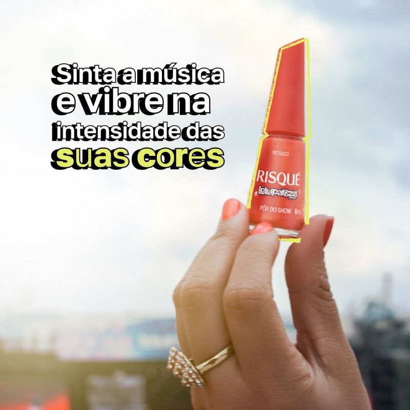 Esmalte Metálico Pôr do Show Lollapalooza Brasil Risqué - 8ml