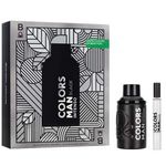 Kit Benetton United Colors Man Black Intenso Masculino - Eau de Parfum 100ml + 10ml