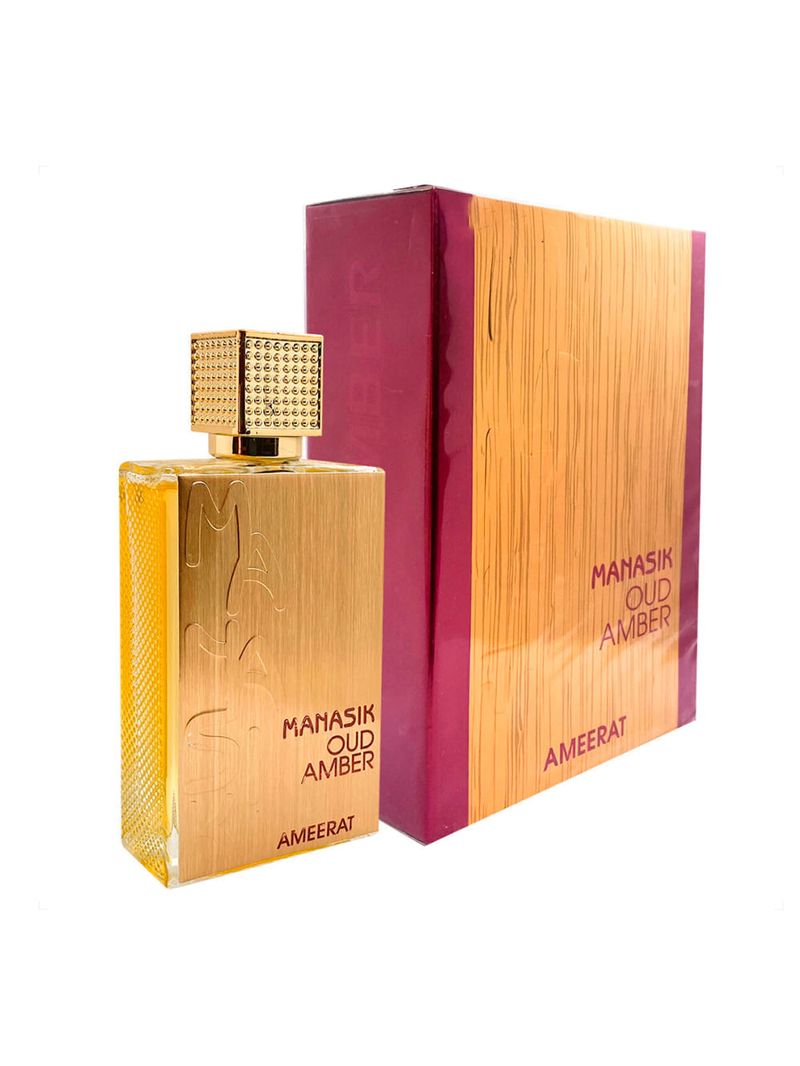 Perfume Unissex Manasik Oud Amber Ameerat Eau de Parfum 100ml