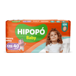 Fralda Hipopó Baby Hiper 40 unidades XXG