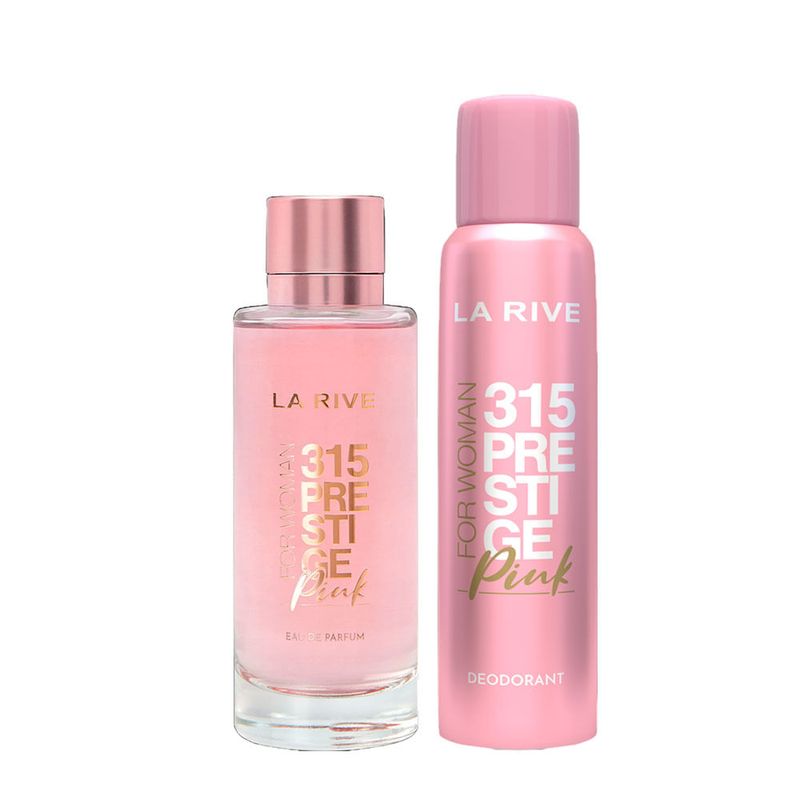 Kit La Rive 315 Prestige Pink Feminino - Eau de Parfum 100ml + Desodorante 150ml