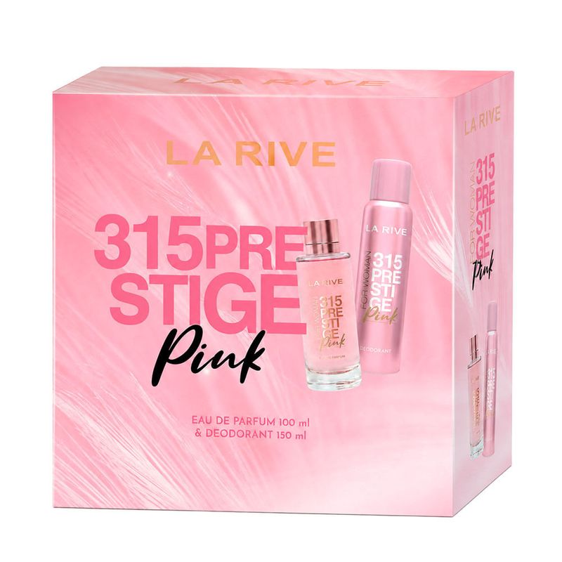 Kit La Rive 315 Prestige Pink Feminino - Eau de Parfum 100ml + Desodorante 150ml