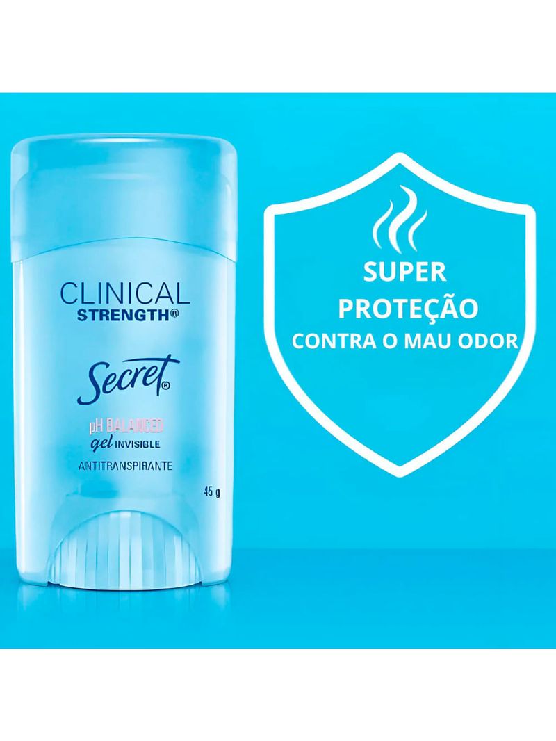 Secret Clinical Strength Clear Gel Ph Balanced - Desodorante 45g