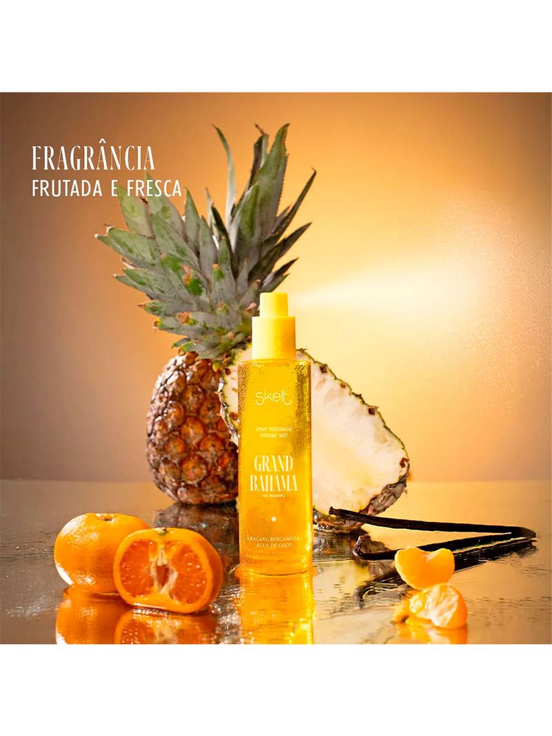 Body Splash Skelt Grand Bahama Perfume Mist Feminino 100ml Floral Frutado