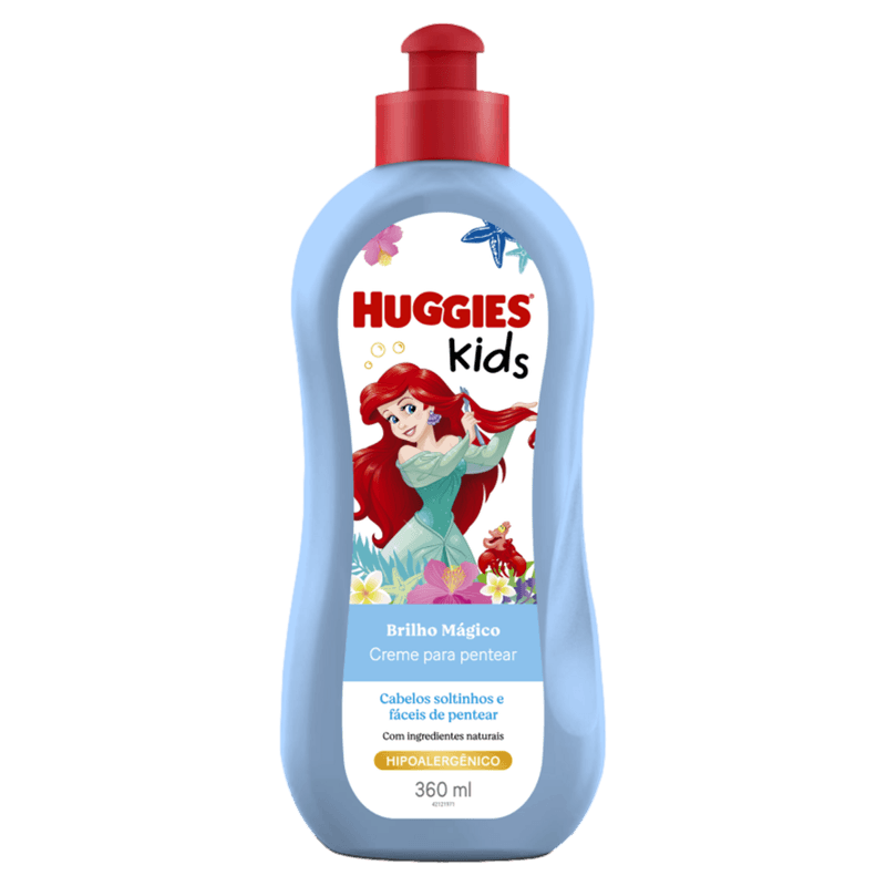 Creme para Pentear Infantil Huggies Kids Brilho Mágico 360ml