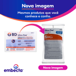 Seringa para Insulina BD Ultra-Fine com Agulha 6mm 50UI - 10 Unidades