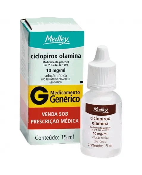 Ciclopirox Olamina 10mg Solução Top 15ml - Genérico - Medley