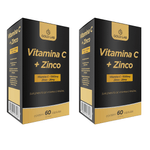 Kit C/2 Vitamina C + Zinco C/60 Cápsulas - Gold Lab