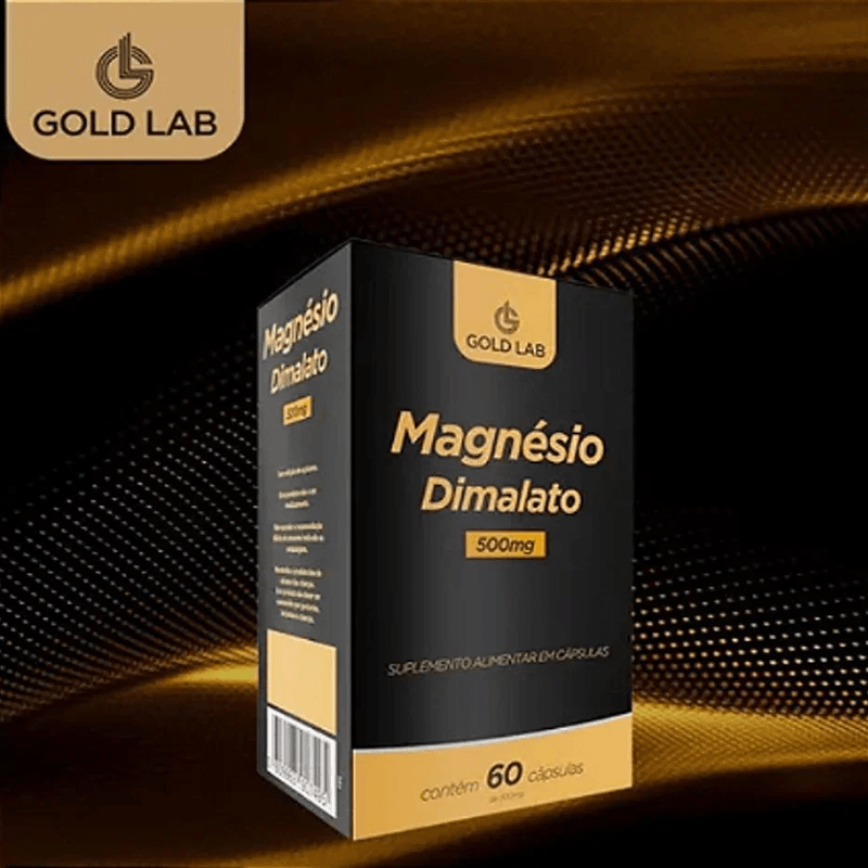 Kit 2 Magnésio Dimalato 500mg com 60 Cápsulas Gold Lab