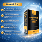 Kit 2 Magnésio Dimalato 500mg com 60 Cápsulas Gold Lab